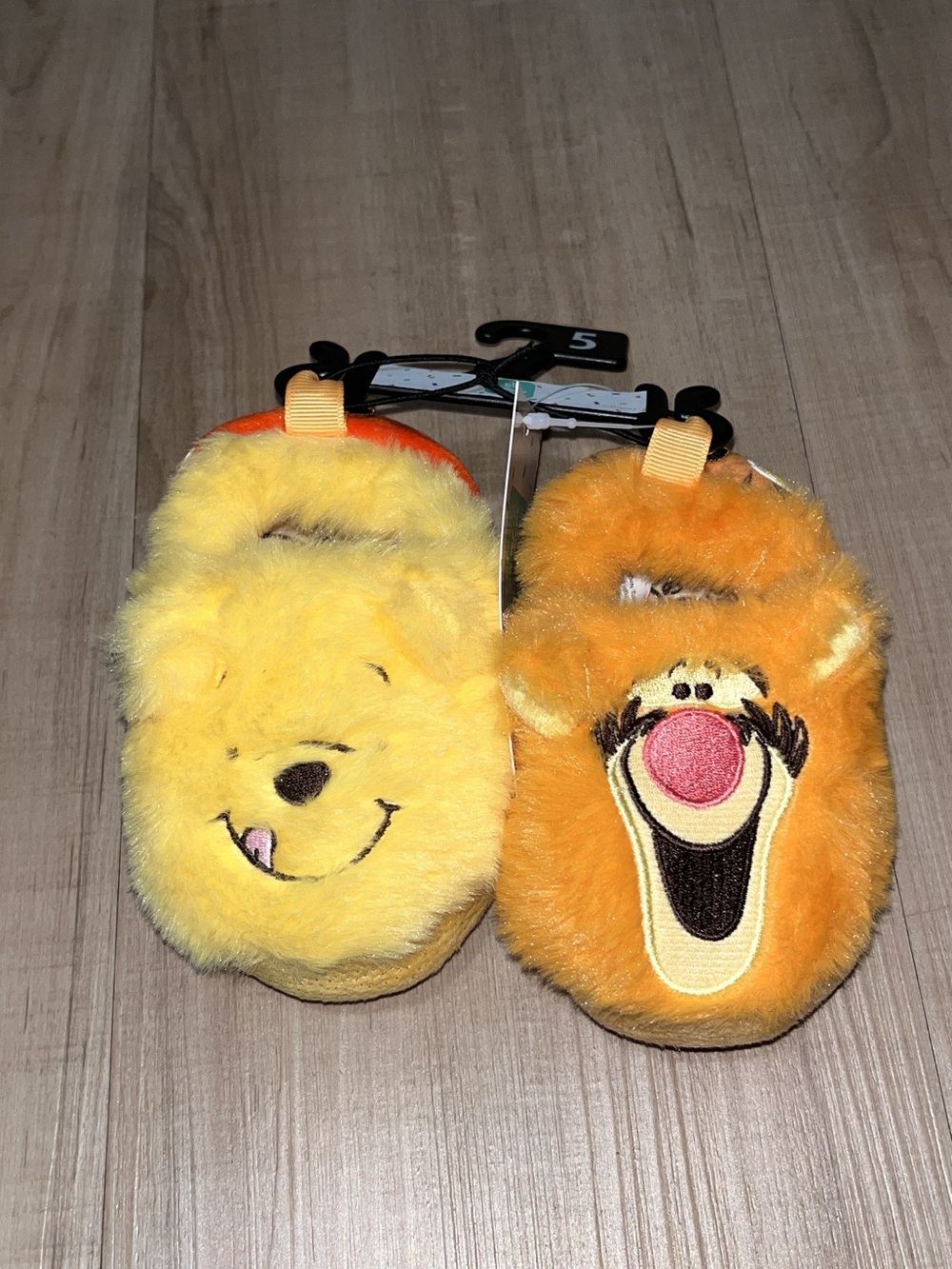 Kids Plush Character Slippers - Yellow & Orange - Disney